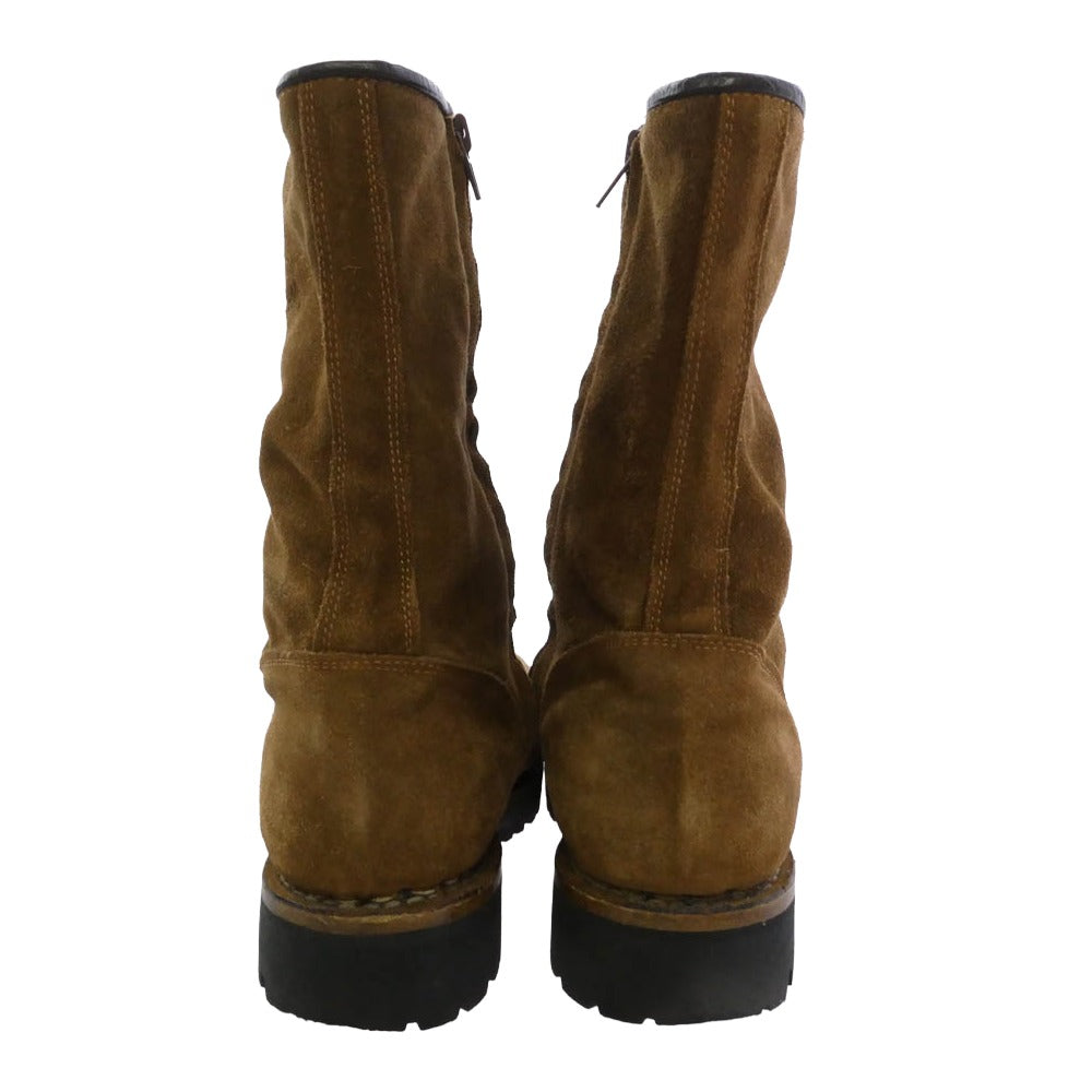 Needles ニードルス SIDE ZIP SUEDE BOOTS スウェード サイドジップ ブーツ ブラウン系 41【中古】