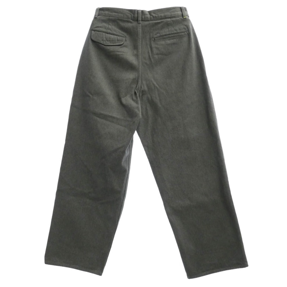 GRAPHPAPER グラフペーパー 24ss GU241-40217B Colorfast Denim Two Tuck Pants カラーファスト デニム 2タック パンツ グレー系 2【中古】