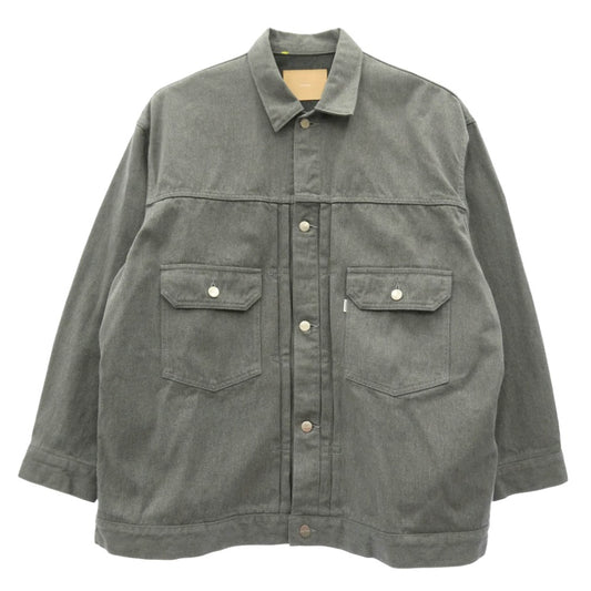 GRAPHPAPER グラフペーパー 24ss GU241-30214B Colorfast Denim Jacket カラーファスト デニム ジャケット グレー系 2【中古】