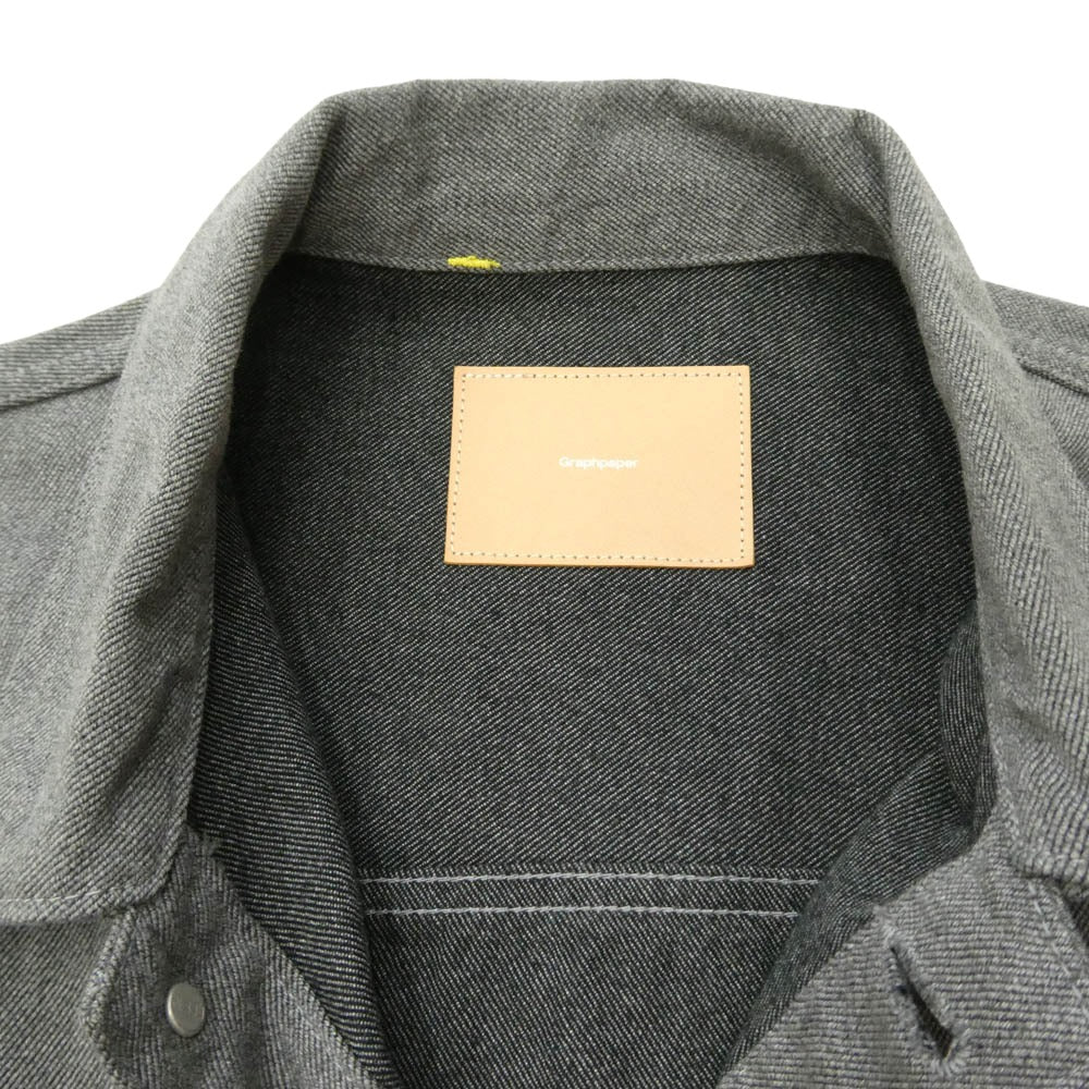 GRAPHPAPER グラフペーパー 24ss GU241-30214B Colorfast Denim Jacket カラーファスト デニム ジャケット グレー系 2【中古】