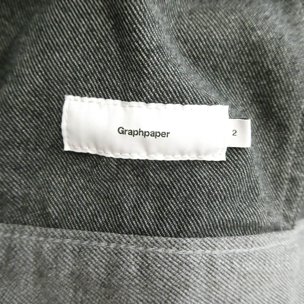 GRAPHPAPER グラフペーパー 24ss GU241-30214B Colorfast Denim Jacket カラーファスト デニム ジャケット グレー系 2【中古】