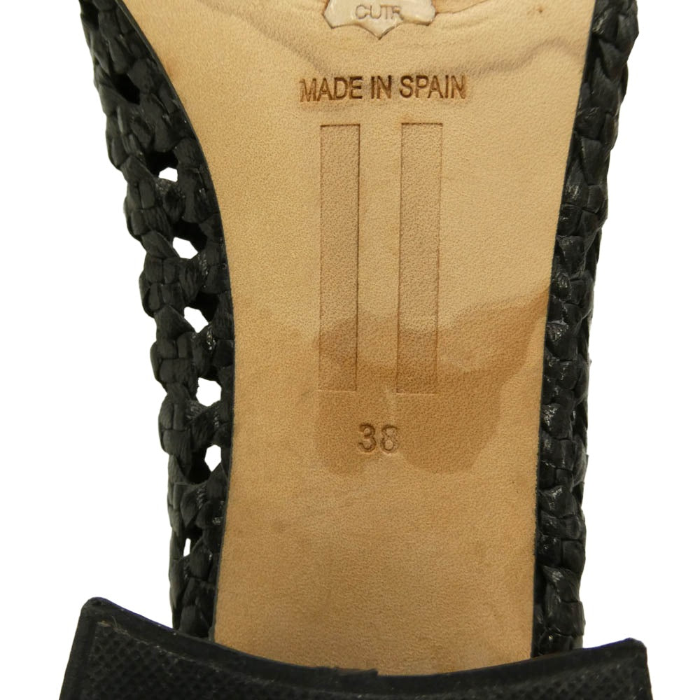 ミスタ TAISSA ヒール パンプス シューズ ブラック系 38【中古】