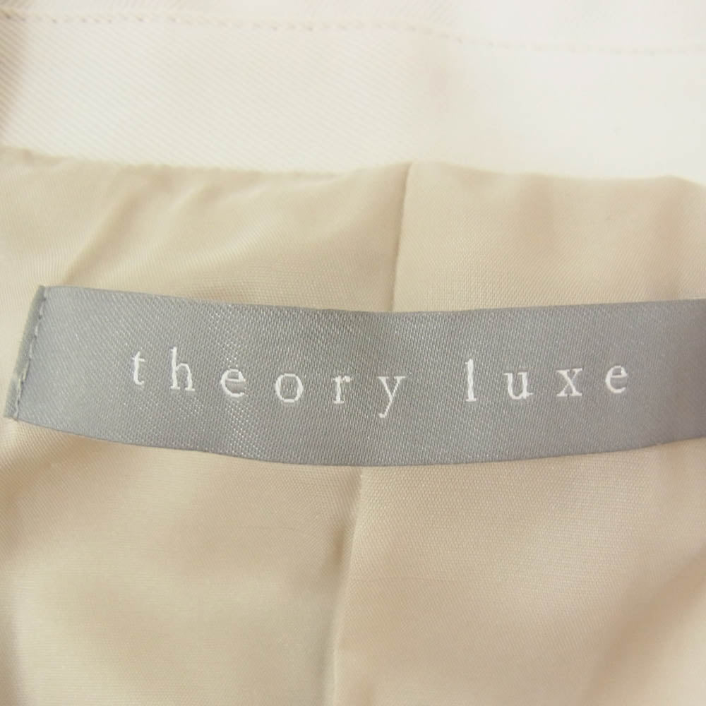theory セオリー 24SS luxe リュクス ショート ダブル テーラード ジャケット 半袖 オフホワイト系 38【中古】