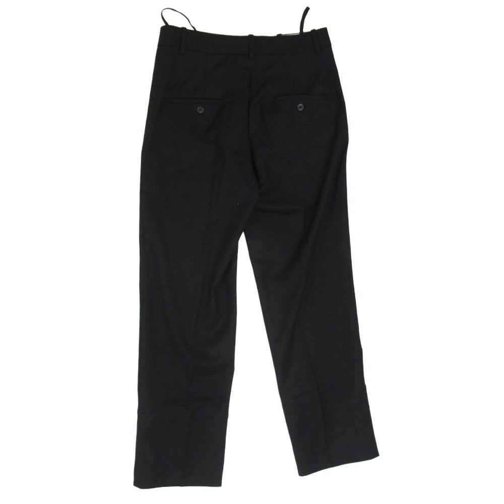 HELMUT LANG ヘルムートラング ウール センタースリット スラックス パンツ ブラック系 4【中古】