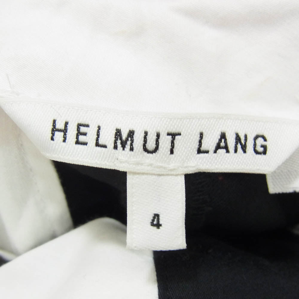 HELMUT LANG ヘルムートラング ウール センタースリット スラックス パンツ ブラック系 4【中古】
