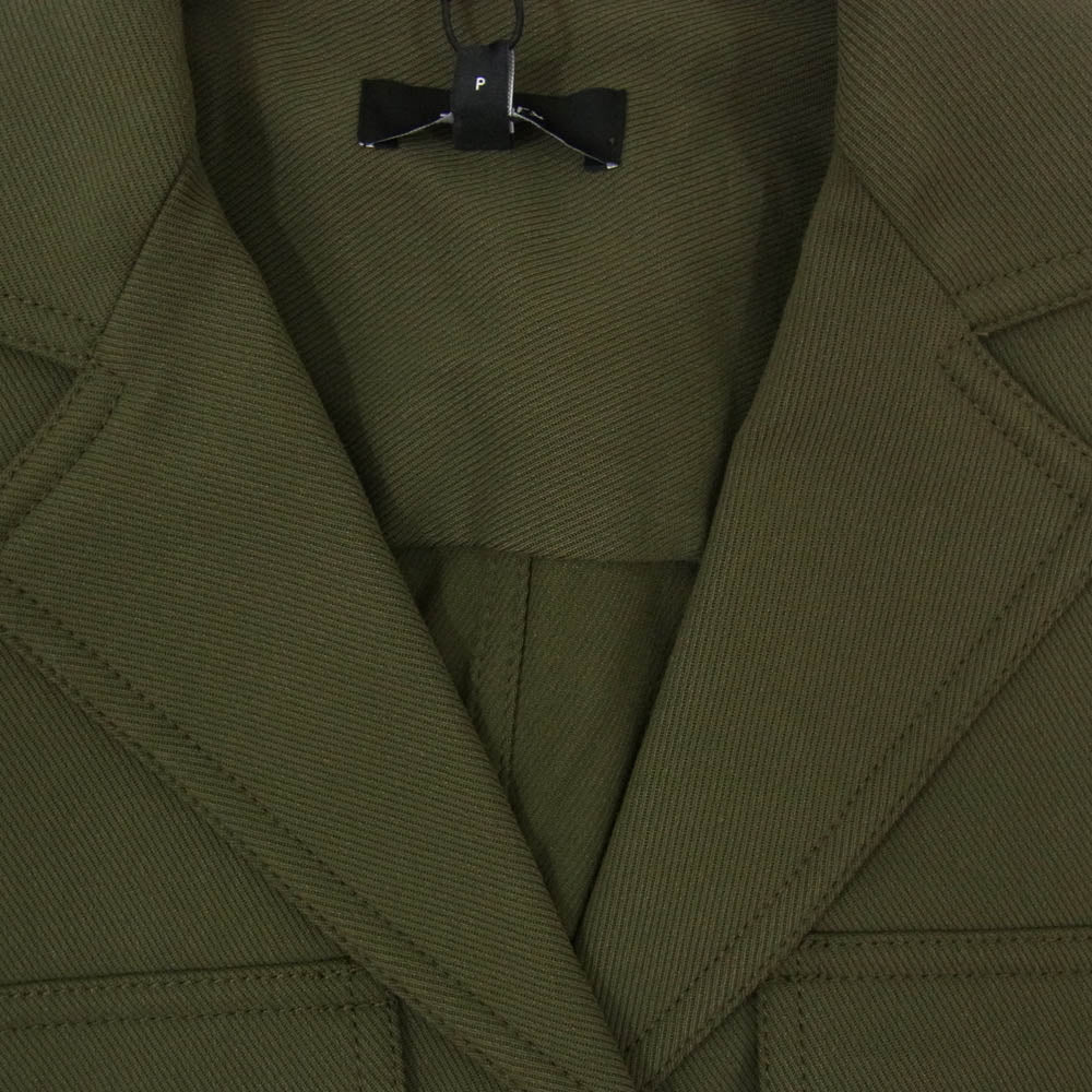 theory セオリー 23SS Neoteric Twill SS Safari JKT ネオトリック ツイル サファリ ジャケット テーラード 半袖 カーキ系 S【新古品】【未使用】【中古】