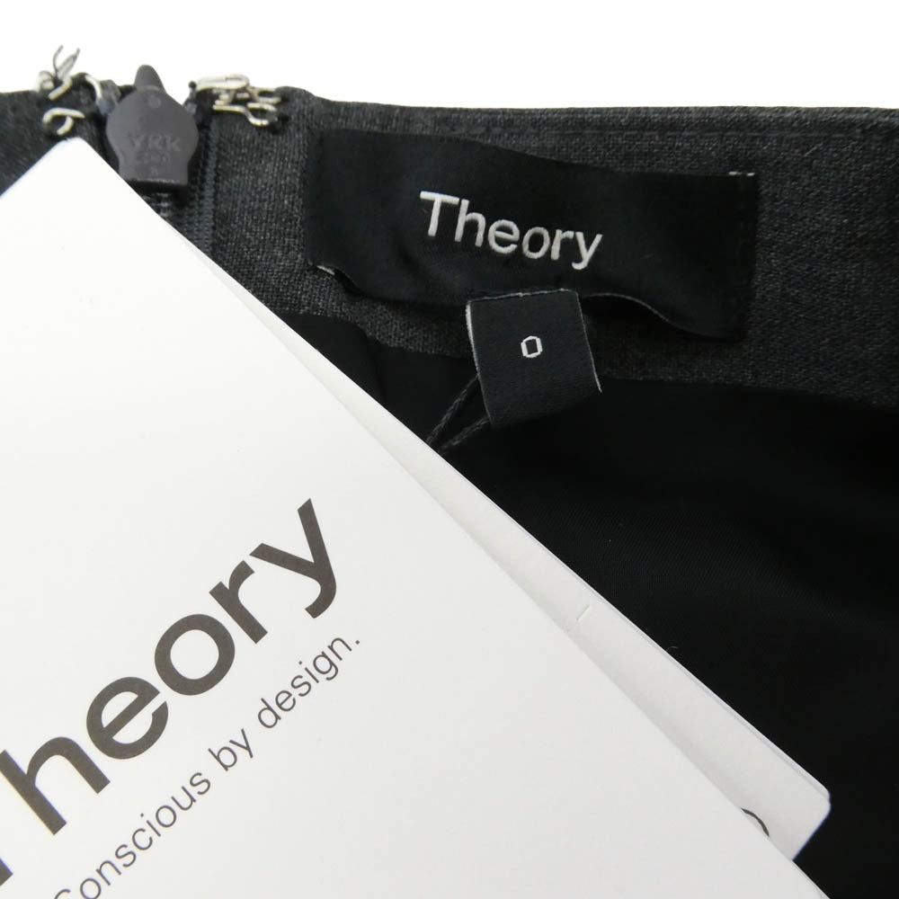 theory セオリー Traceable Wool SQ NK Strap JS オールインワン グレー系【新古品】【未使用】【中古】