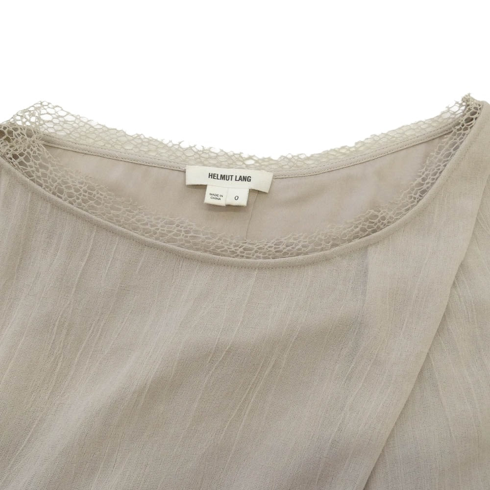 HELMUT LANG ヘルムートラング 裏地シルク ドレープ ノースリーブ ワンピース ベージュ ベージュ系【中古】