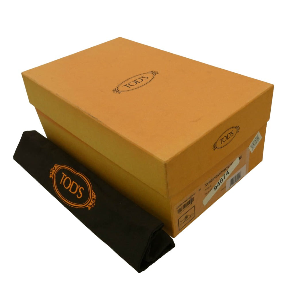 TOD’S トッズ レザー モンクストラップ ローファー ビジネス シューズ ブラック系 38【美品】【中古】