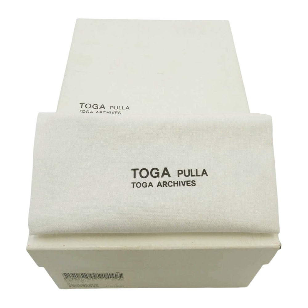 TOGA トーガ METAL SNEAKER SANDALS メタル スニーカー サンダル ブラック系 シルバー系 38【中古】