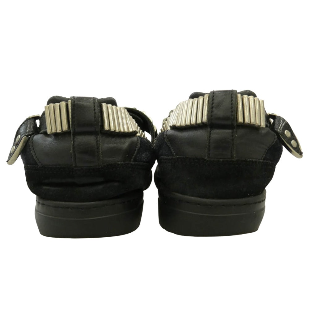 TOGA トーガ METAL SNEAKER SANDALS メタル スニーカー サンダル ブラック系 シルバー系 38【中古】