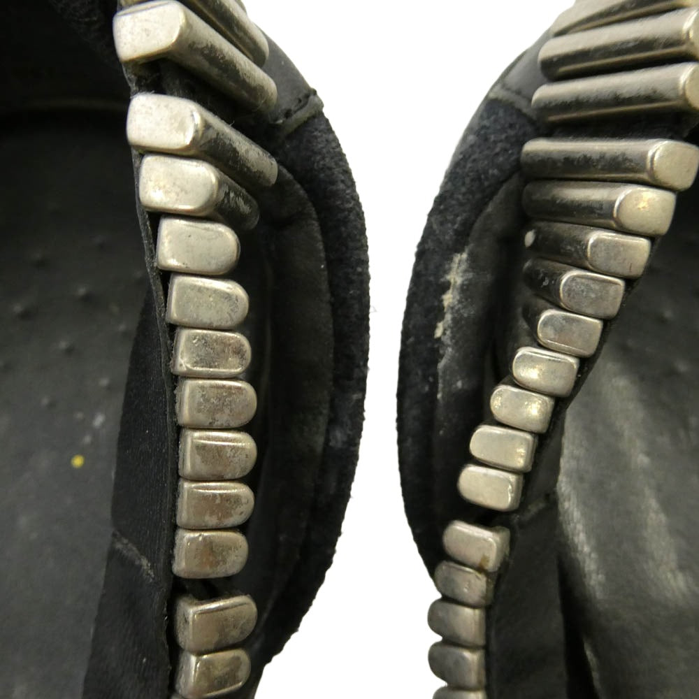 TOGA トーガ METAL SNEAKER SANDALS メタル スニーカー サンダル ブラック系 シルバー系 38【中古】