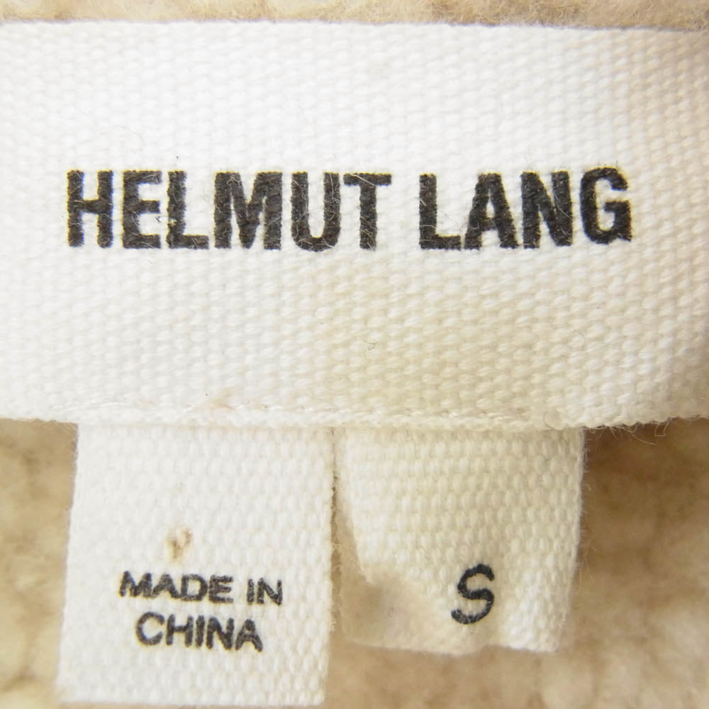 HELMUT LANG ヘルムートラング ラムレザー リアル ムートン ベスト ブラウン系 S【中古】