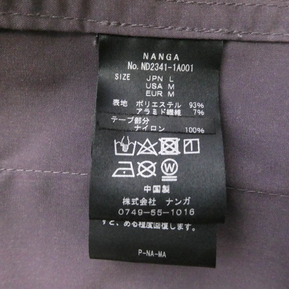 NANGA ナンガ ND2341-1A001 TAKIBI MOUNTAIN PARKA タキビマウンテン パーカー パープル系 L【中古】