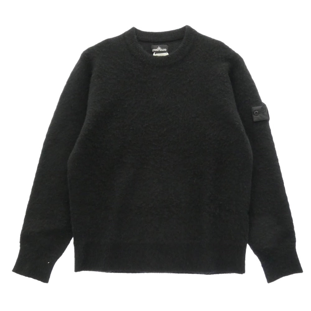 STONE ISLAND ストーンアイランド 7519507A2 SHADOW PROJECT シャドウプロジェクト Alpaca Wool Mix Oversized Crewneck アルパカウール クルーネック ニット セーター ブラック系 L【中古】