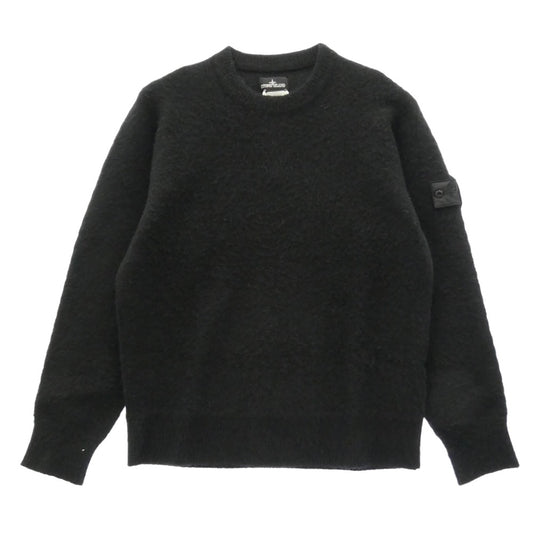 STONE ISLAND ストーンアイランド 7519507A2 SHADOW PROJECT シャドウプロジェクト Alpaca Wool Mix Oversized Crewneck アルパカウール クルーネック ニット セーター ブラック系 L【中古】