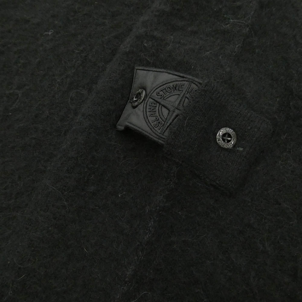 STONE ISLAND ストーンアイランド 7519507A2 SHADOW PROJECT シャドウプロジェクト Alpaca Wool Mix Oversized Crewneck アルパカウール クルーネック ニット セーター ブラック系 L【中古】