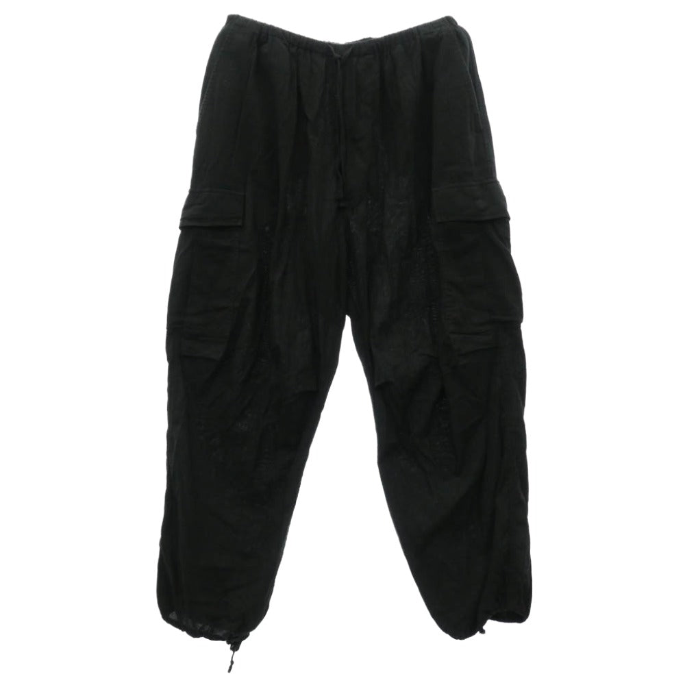 COMOLI コモリ 24SS Z01-03023 オックス ニータック カーゴパンツ ブラック系 3【中古】