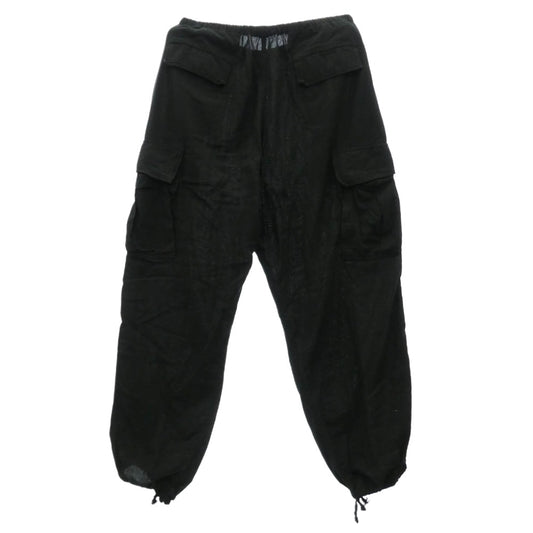 COMOLI コモリ 24SS Z01-03023 オックス ニータック カーゴパンツ ブラック系 3【中古】