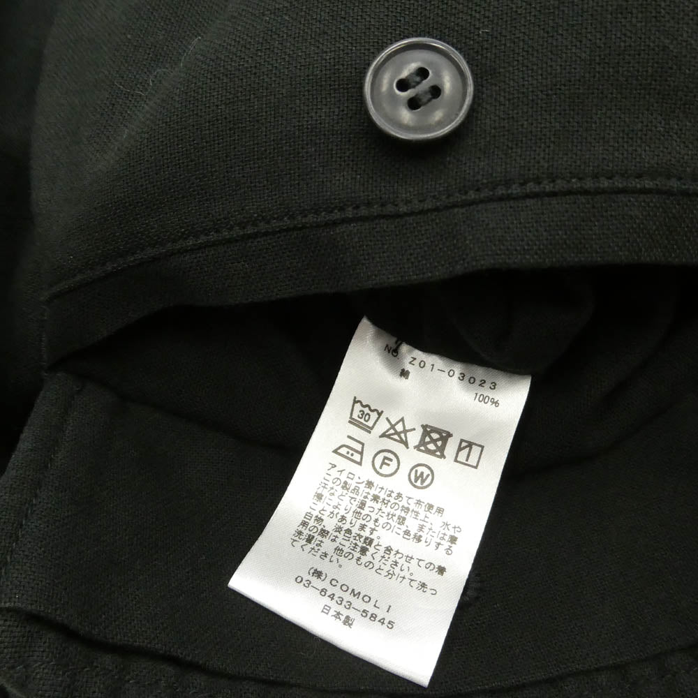 COMOLI コモリ 24SS Z01-03023 オックス ニータック カーゴパンツ ブラック系 3【中古】