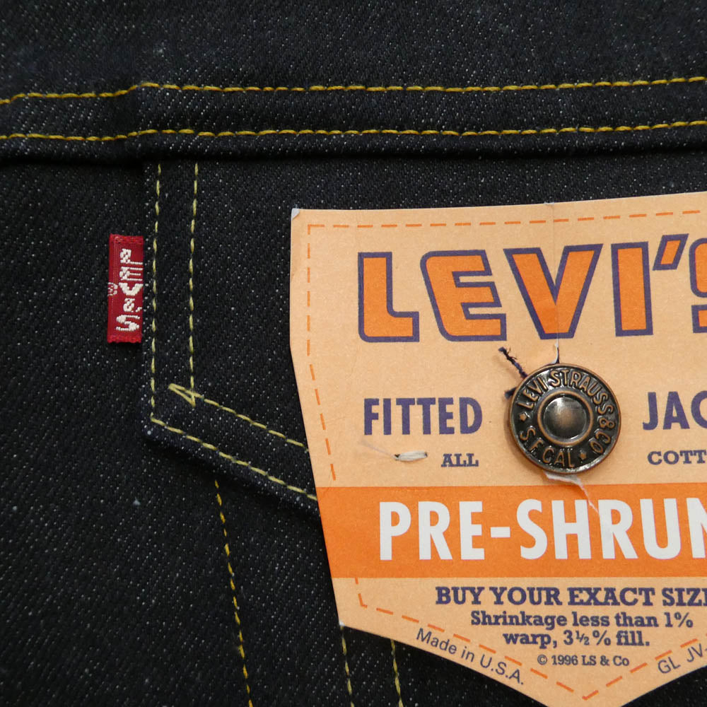Levi's リーバイス 70557-0006 99年 USA製 バレンシア工場 3rd 557XX 1962モデル 復刻 デニム ジャケット ボタン裏555刻印 インディゴブルー系 44【新古品】【未使用】【中古】