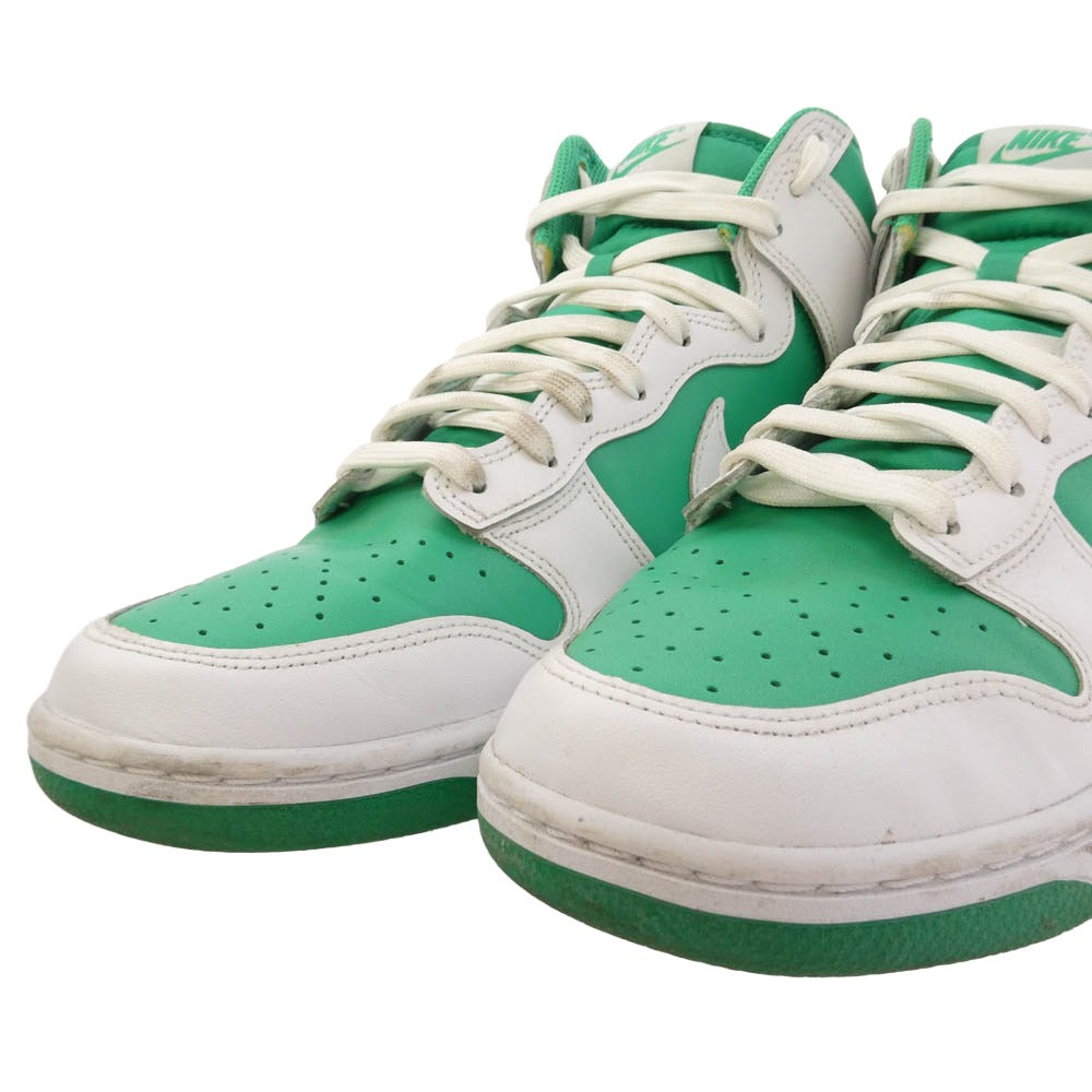 NIKE ナイキ DV0829-300 Dunk High Green White ダンク ハイ グリーン ホワイト スニーカー ホワイト系 グリーン系 28.5ｃｍ【中古】