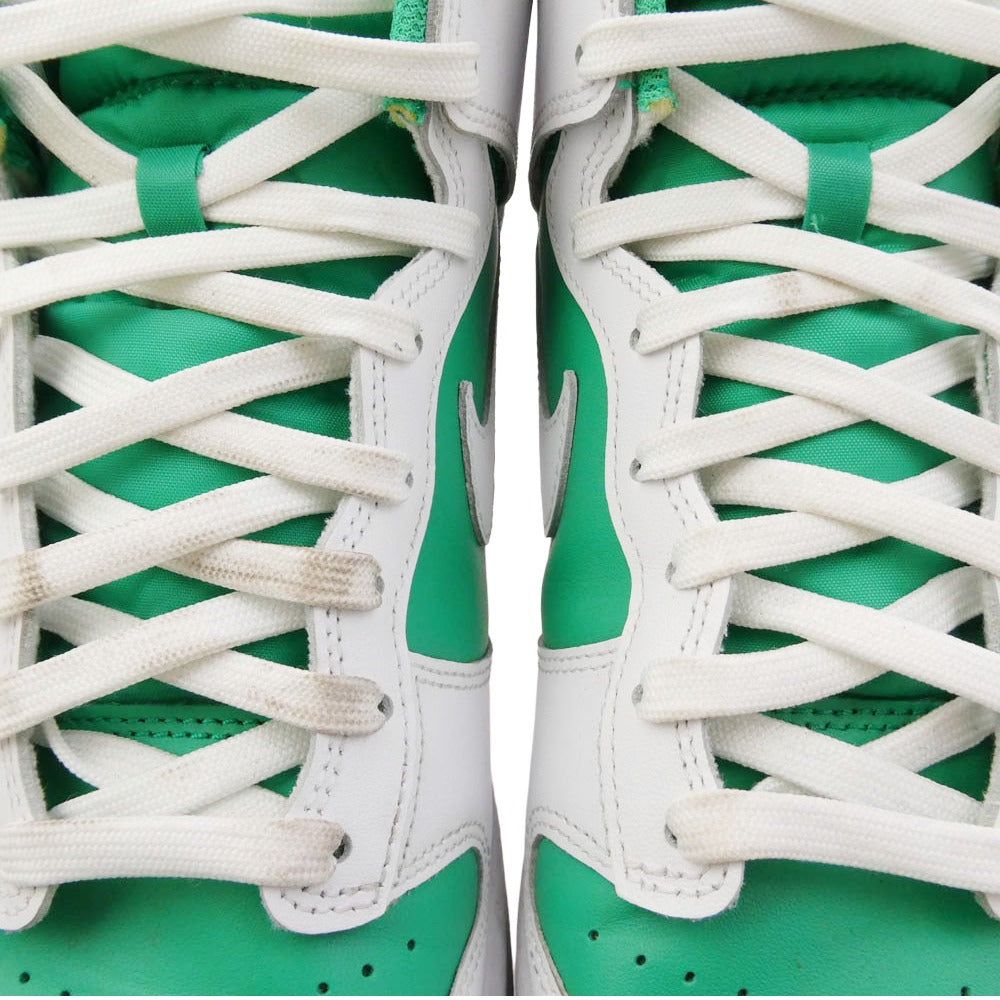 NIKE ナイキ DV0829-300 Dunk High Green White ダンク ハイ グリーン ホワイト スニーカー ホワイト系 グリーン系 28.5ｃｍ【中古】