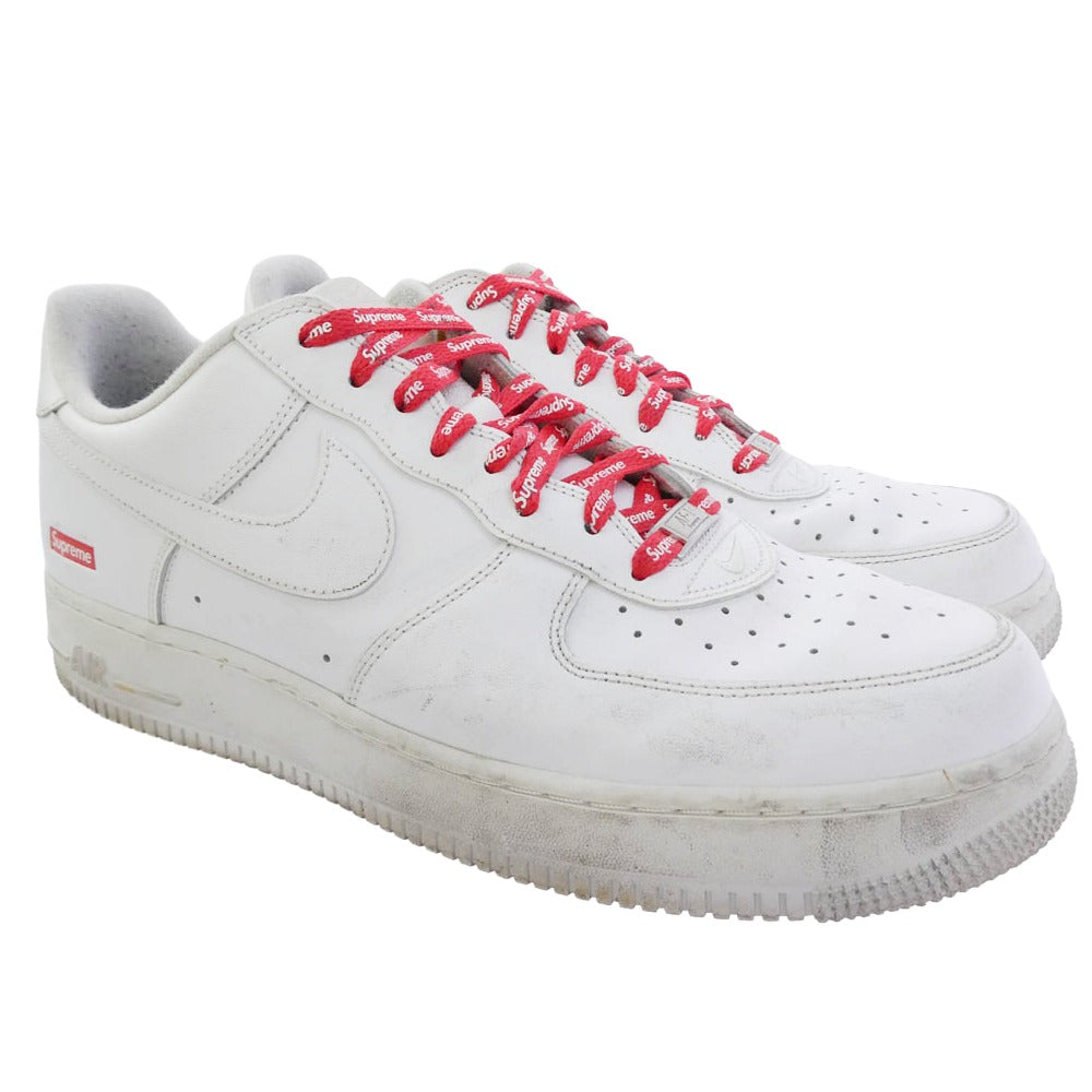 Supreme シュプリーム CU9225-100 x Nike Air Force 1 Low AF1 ナイキ エアフォース1 ロー スニーカー ホワイト系 29cm【中古】