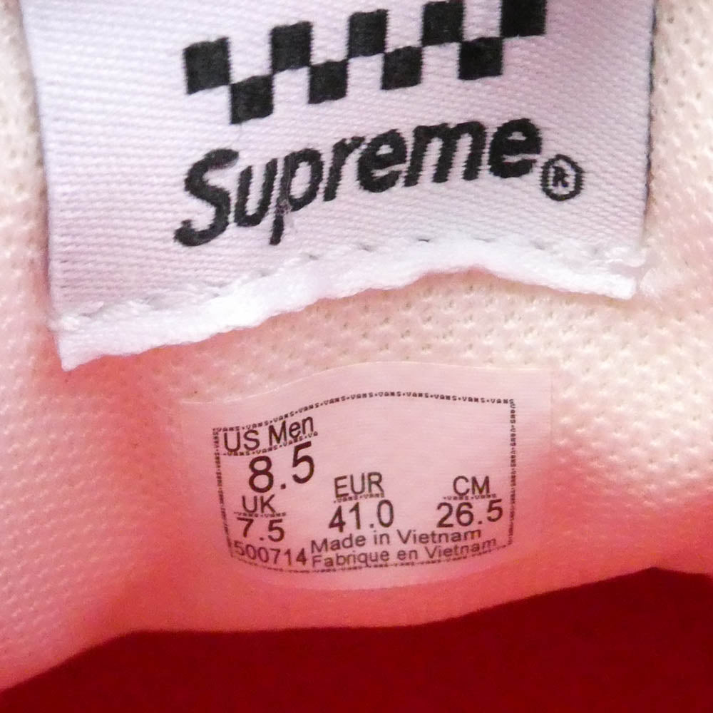 Supreme シュプリーム VANS バンズ 26SS VN00110ABLU × Mike Kelley × Vans Skate Era マイク・ケリー バンズ スケート エラ ローカット スニーカー グレー系 26.5cm【極上美品】【中古】
