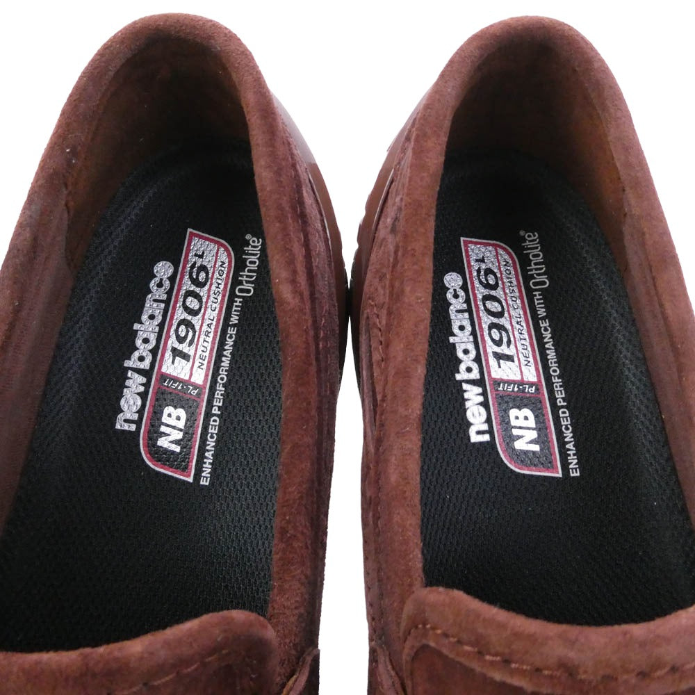 NEW BALANCE ニューバランス U1906LNS 1906L Rich Oak with Black Cement Suede リッチ オーク ブラック セメント スウェード スニーカー ローファー ブラウン系 26cm【美品】【中古】