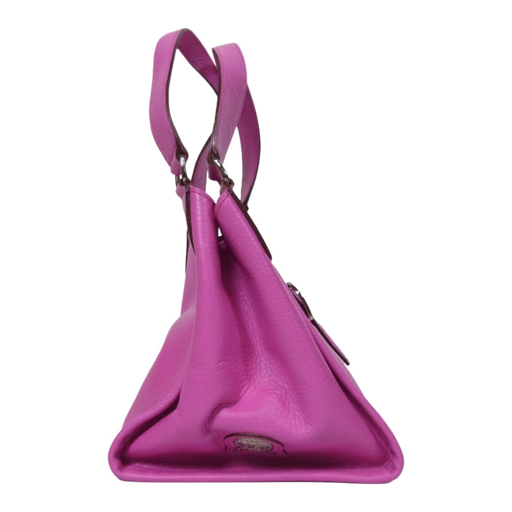 ADMJアクセソワ エーディーエムジェイ accessoires de mademoiselle アクセソワドゥマドモワゼル レザー ハンドバッグ ピンク系【中古】
