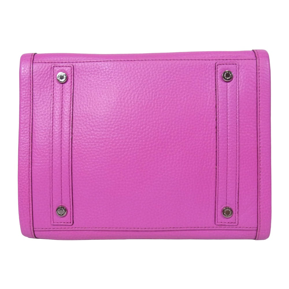 ADMJアクセソワ エーディーエムジェイ accessoires de mademoiselle アクセソワドゥマドモワゼル レザー ハンドバッグ ピンク系【中古】