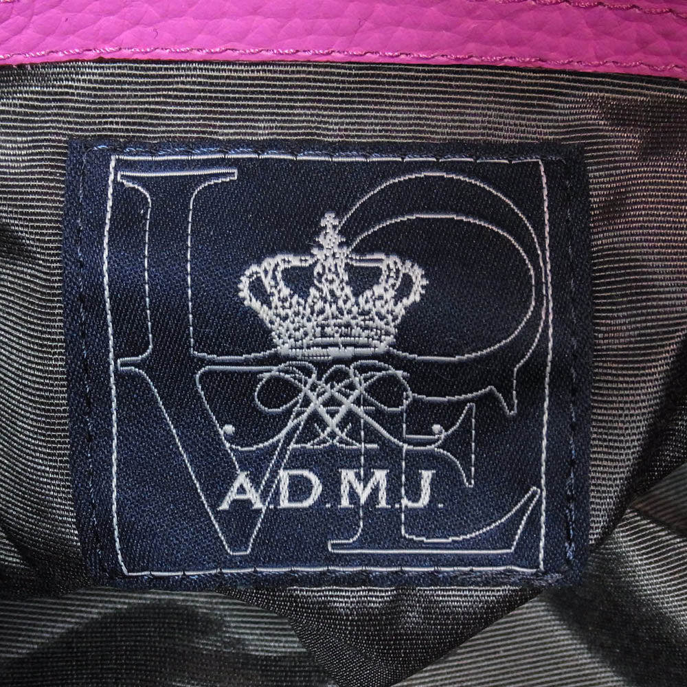 ADMJアクセソワ エーディーエムジェイ accessoires de mademoiselle アクセソワドゥマドモワゼル レザー ハンドバッグ ピンク系【中古】