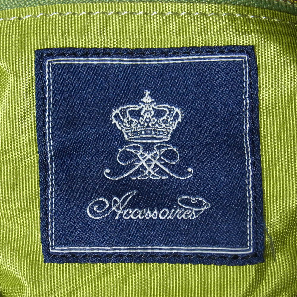 ADMJアクセソワ エーディーエムジェイ accessoires de mademoiselle アクセソワドゥマドモワゼル レザーハンドル ファー バッグ ダークブラウン系【中古】