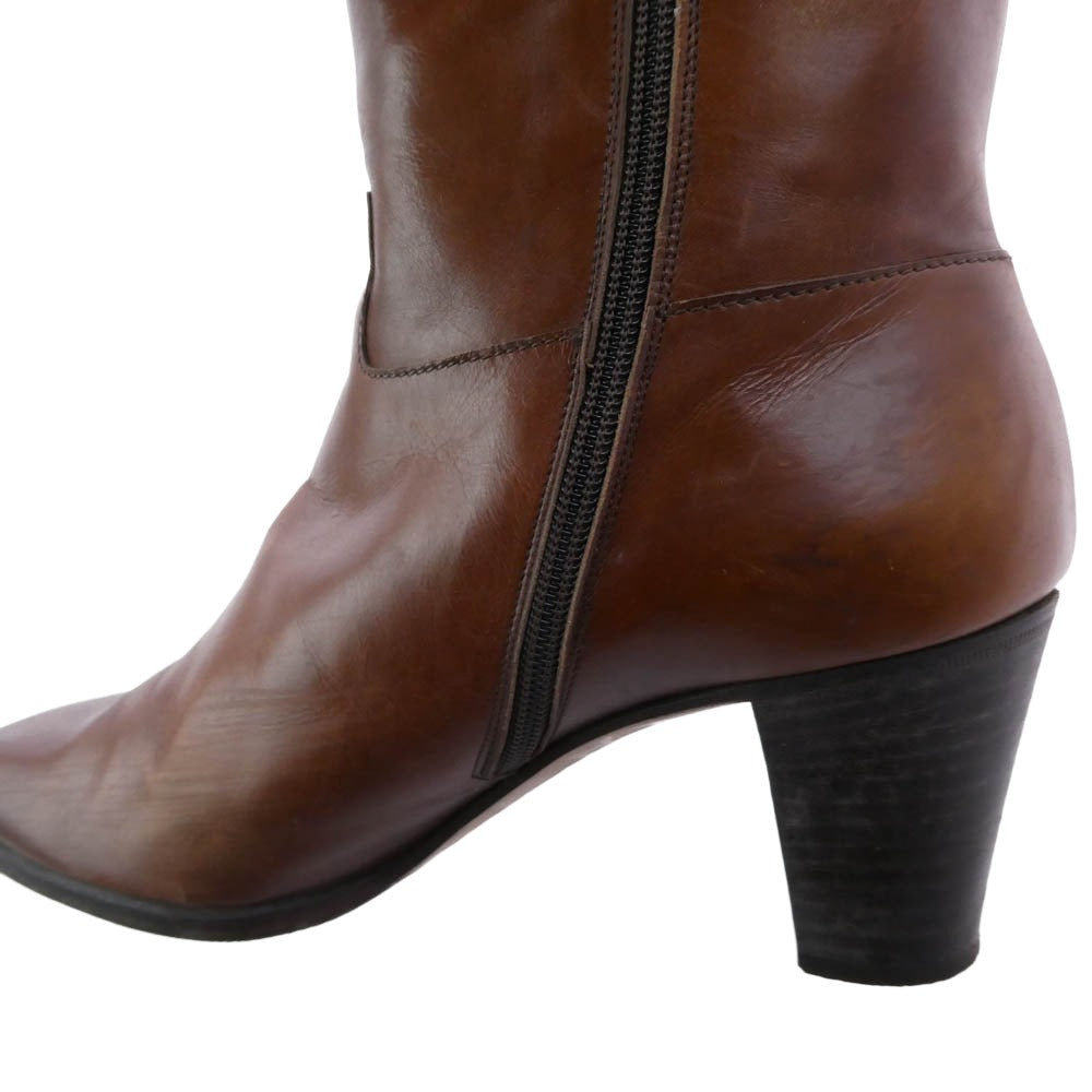 Salvatore Ferragamo サルヴァトーレフェラガモ ヒール ロングブーツ ブラウン系 5.5【中古】