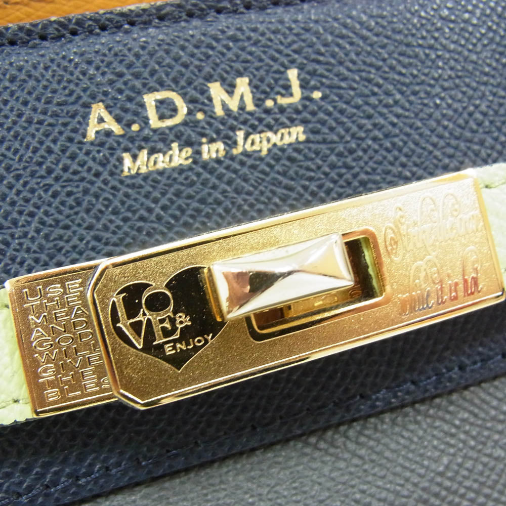 ADMJアクセソワ エーディーエムジェイ クレイジーパターン レザー トートバッグ マルチカラー系【中古】