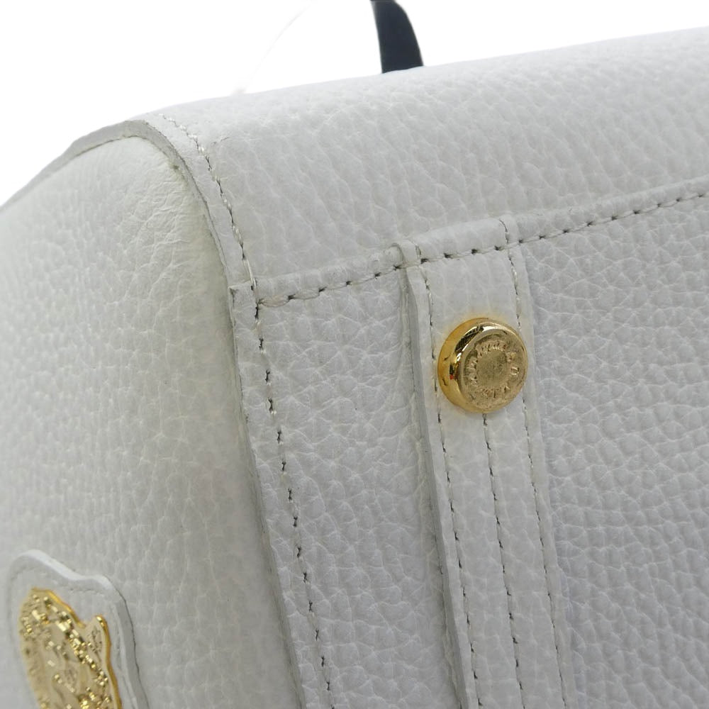 ADMJアクセソワ エーディーエムジェイ accessoires de mademoiselle アクセソワドゥマドモワゼル キーリング付 オールレザー トートバッグ ホワイト系【中古】