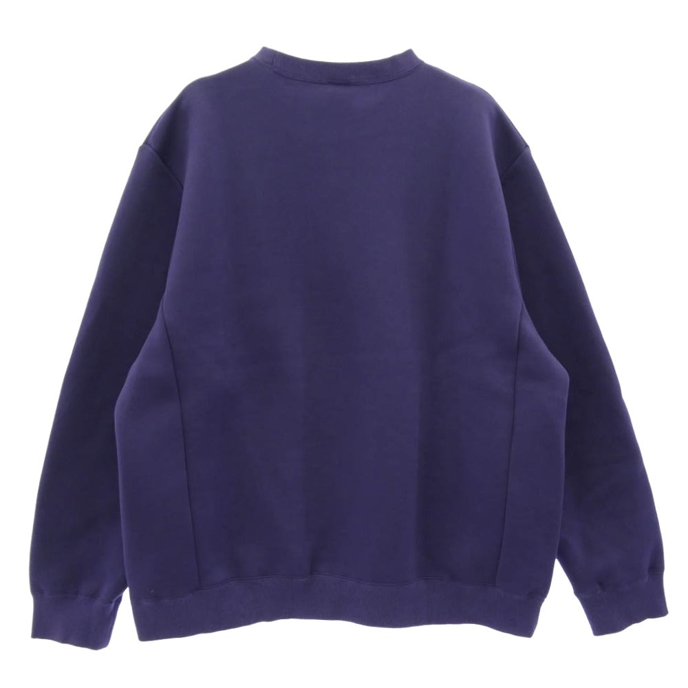 CALEE キャリー 25AW CL-25AW019 HIGH GAUGE DOUBLE KNIT CREW NECK SW ダンボール クルーネック スウェット パープル系 XL【中古】