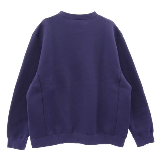 CALEE キャリー 25AW CL-25AW019 HIGH GAUGE DOUBLE KNIT CREW NECK SW ダンボール クルーネック スウェット パープル系 XL【中古】