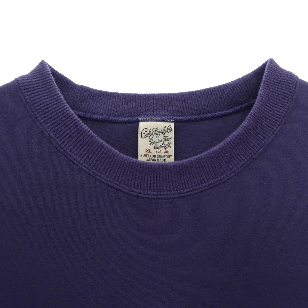 CALEE キャリー 25AW CL-25AW019 HIGH GAUGE DOUBLE KNIT CREW NECK SW ダンボール クルーネック スウェット パープル系 XL【中古】