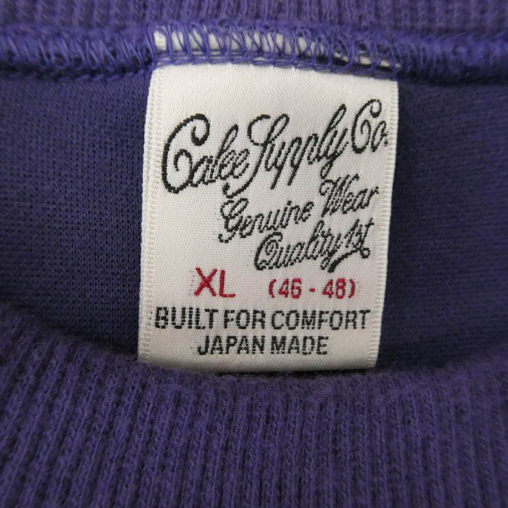 CALEE キャリー 25AW CL-25AW019 HIGH GAUGE DOUBLE KNIT CREW NECK SW ダンボール クルーネック スウェット パープル系 XL【中古】