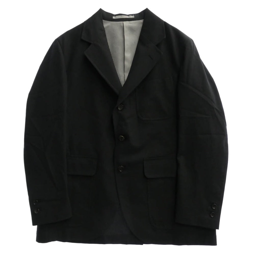 山口ストアー Cotton Gabardine Everytime Blazer コットン ギャバジン 段返り 2B テーラードジャケット ブレザー ブラック系 44【中古】