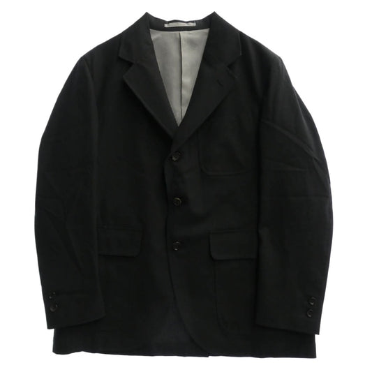 山口ストアー Cotton Gabardine Everytime Blazer コットン ギャバジン 段返り 2B テーラードジャケット ブレザー ブラック系 44【中古】