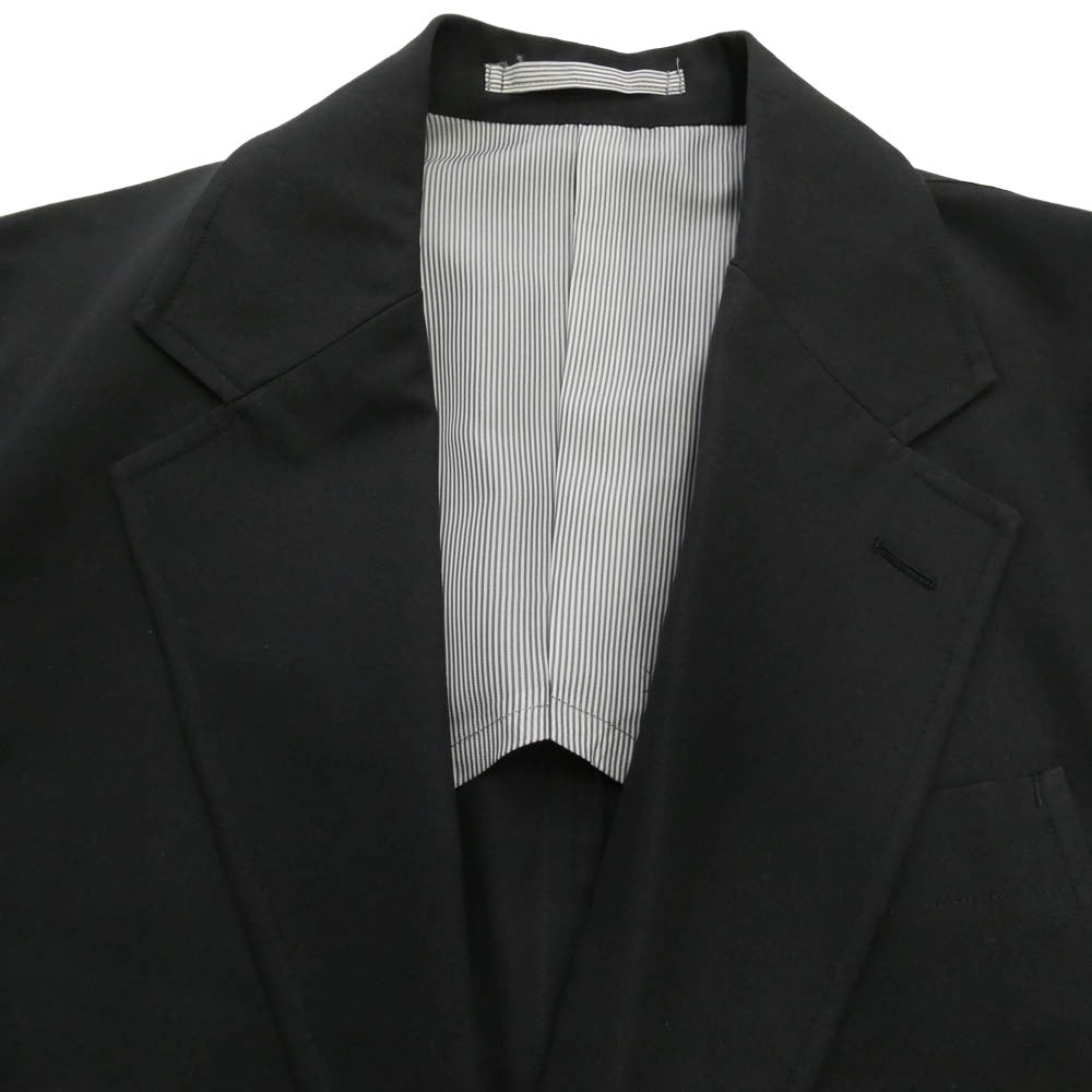 山口ストアー Cotton Gabardine Everytime Blazer コットン ギャバジン 段返り 2B テーラードジャケット ブレザー ブラック系 44【中古】
