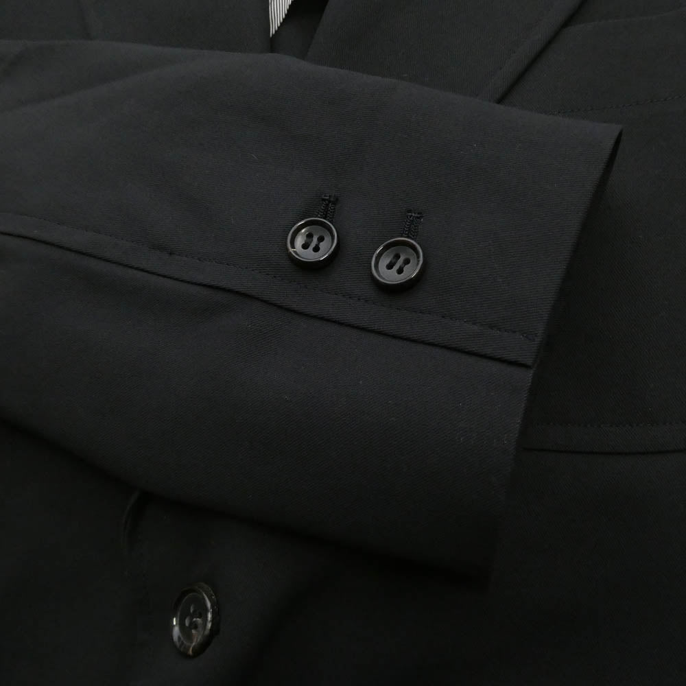 山口ストアー Cotton Gabardine Everytime Blazer コットン ギャバジン 段返り 2B テーラードジャケット ブレザー ブラック系 44【中古】