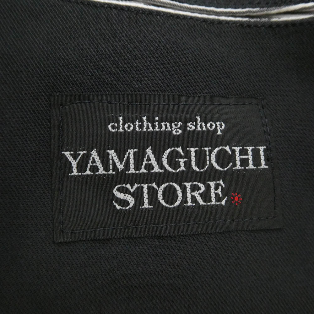 山口ストアー Cotton Gabardine Everytime Blazer コットン ギャバジン 段返り 2B テーラードジャケット ブレザー ブラック系 44【中古】