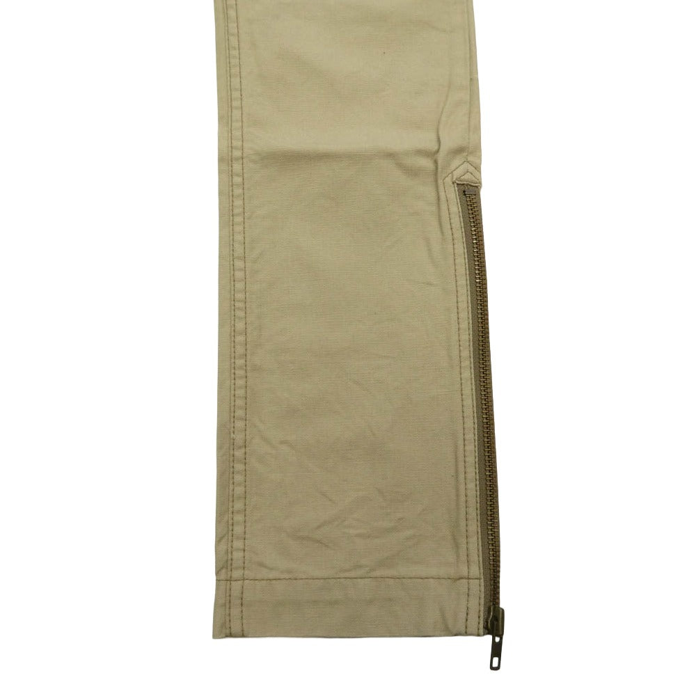 HYSTERIC GLAMOUR ヒステリックグラマー 3AP-3602 Hysterics ヒステリックス ジップデザイン チノパンツ ベージュ系 S【中古】