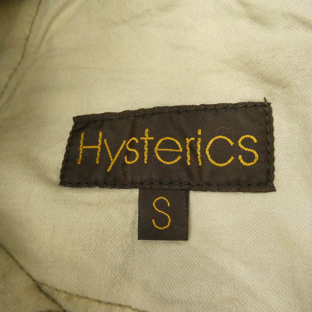 HYSTERIC GLAMOUR ヒステリックグラマー 3AP-3602 Hysterics ヒステリックス ジップデザイン チノパンツ ベージュ系 S【中古】