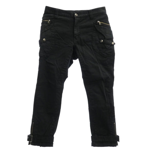 HYSTERIC GLAMOUR ヒステリックグラマー 2AP-5842 裾ジップ ベルト カーゴパンツ ブラック系 S【中古】
