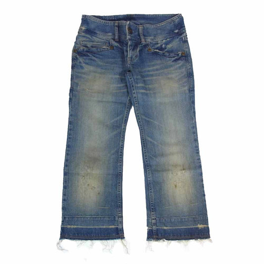 HYSTERIC GLAMOUR ヒステリックグラマー 3AP-4943 Hysterics ヒステリックス 七分丈 カットオフ ジーンズ デニムパンツ インディゴブルー系 S【中古】